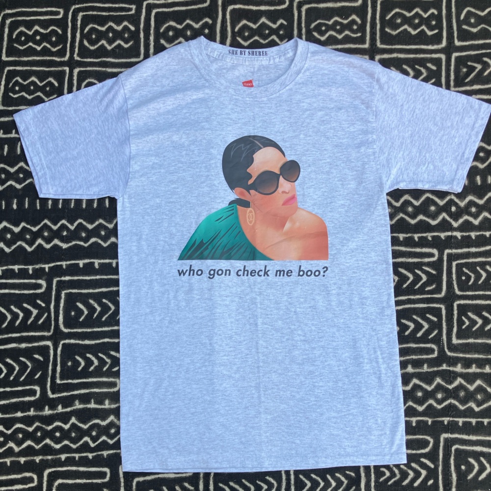 Who Gon Check Me Boo? T-Shirt SHE BY SHEREE Whitfield x Hanes x Nordstrom